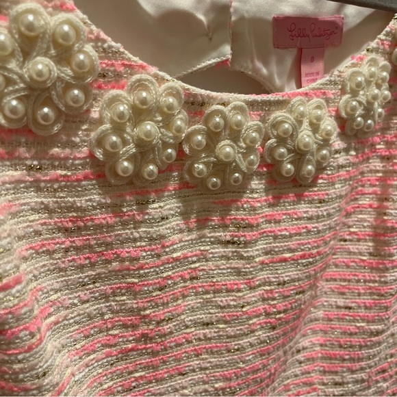Nina Pink Pearl Tweed Dress | Lilly Pulitzer - Picture 8 of 16